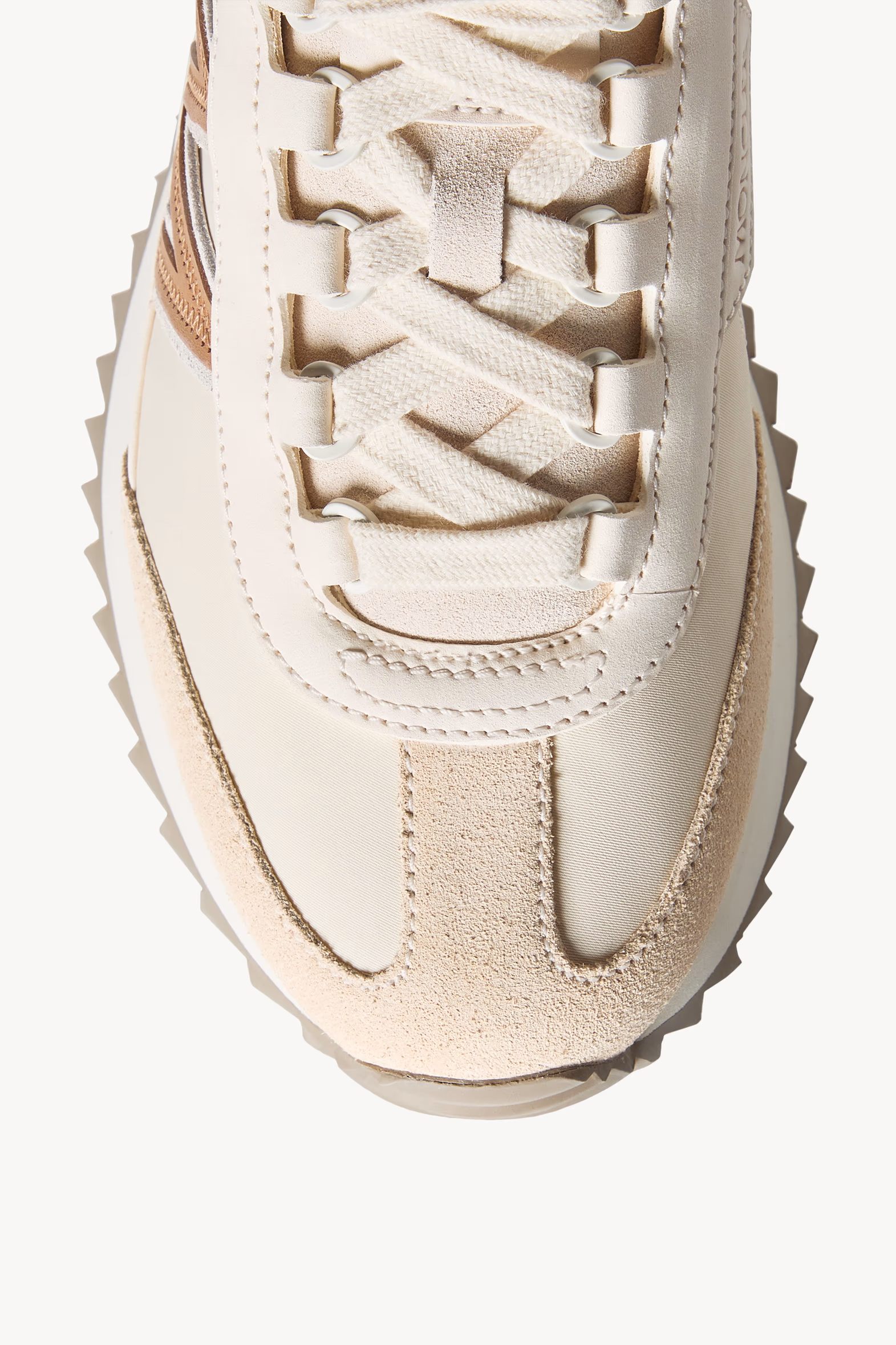 Pacey2 Suede & Nubuck Sneakers Women Light Beige Moncler 3
